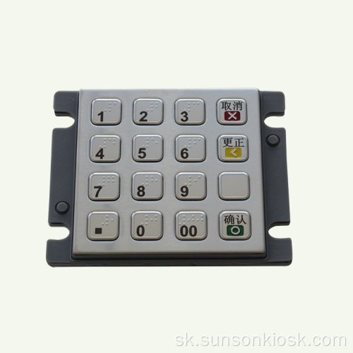 16-klávesová šifrovaná PIN podložka